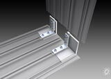 Corner angle set "200" - For double-sided aluminium profile "200" (7004-25)
