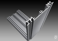 Double-sided hinged aluminium profile "170"