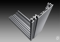 One-sided hinged aluminium profile "130"