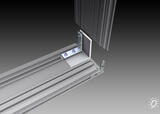 Corner angle set "120" - For one-sided aluminium profile "120" (7004-12)