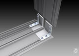 Corner angle set "150-B" - For one-sided aluminium kit profile "150" (7004-15-B)