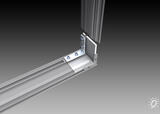 Corner angle set "65" - For one-sided aluminium profile "65" (7004-6)