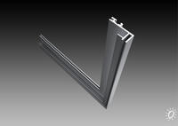 Einseitiges Aluminiumprofil SF 21-Panel