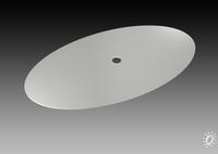 Foot disk oval / 720 mm