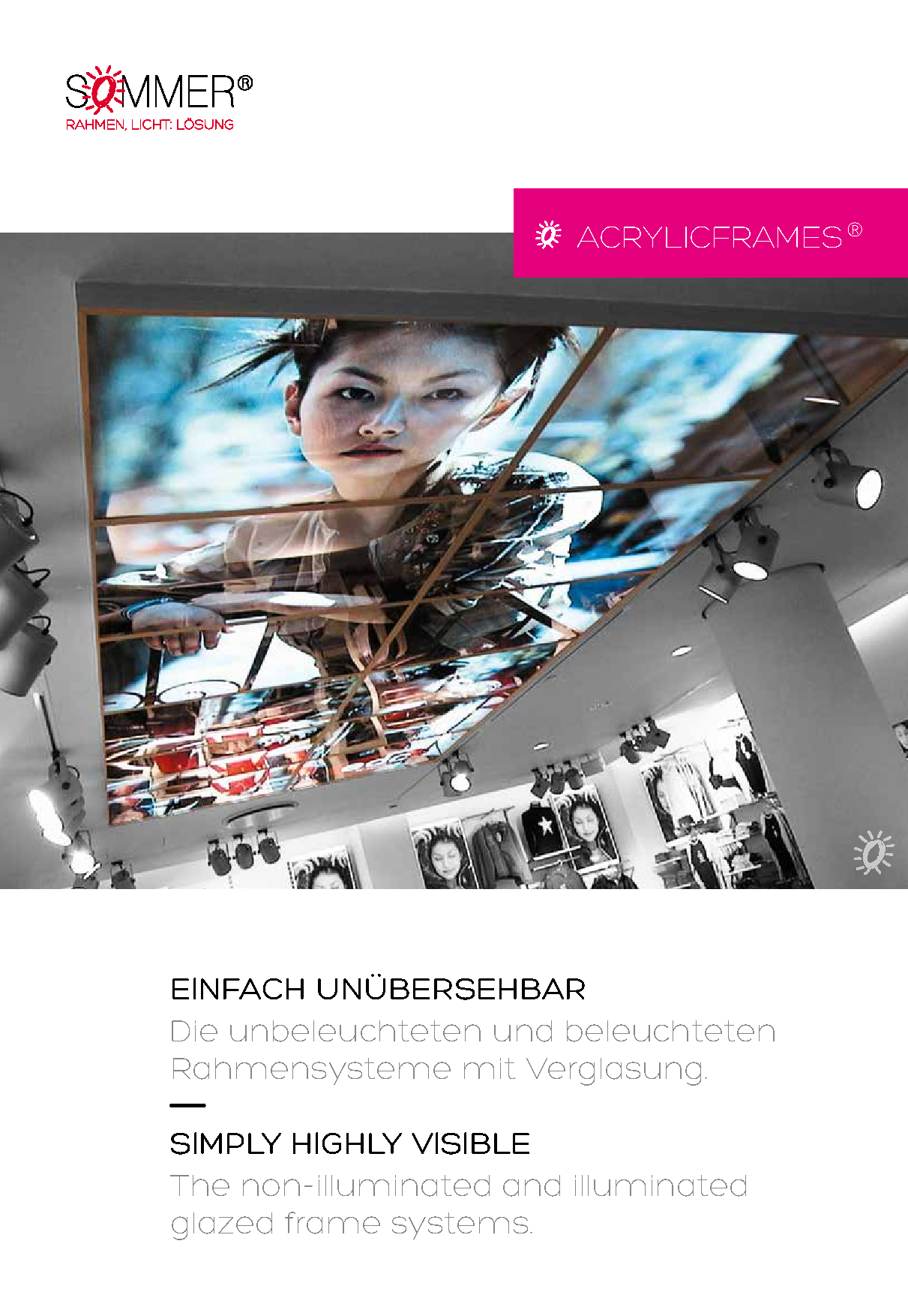 Die acrylicframes® Broschüre