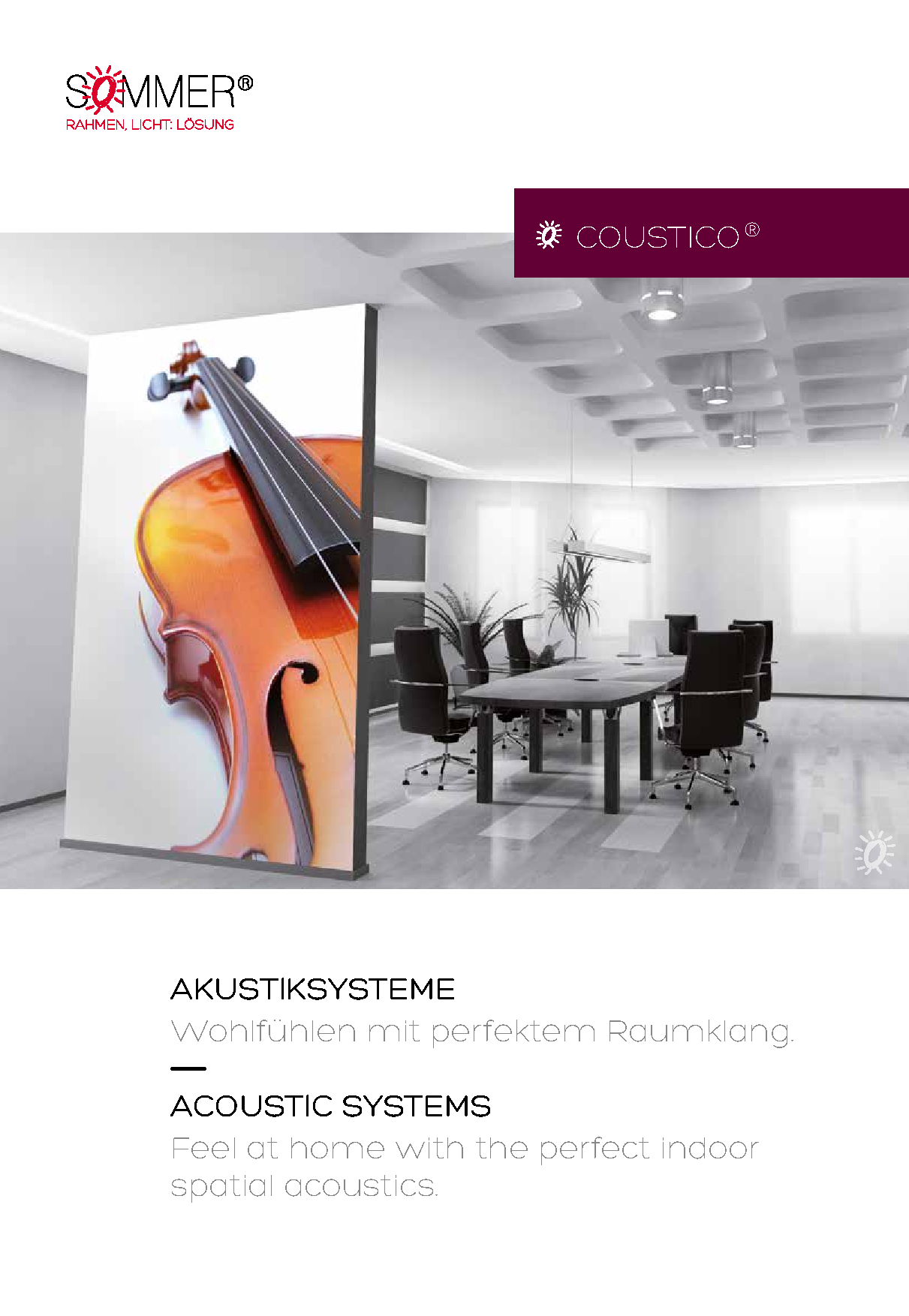 Die coustico® Produktbroschüre