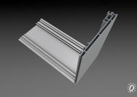 Einseitiges Aluminiumprofil "150"