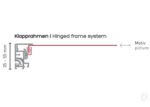 sketch hinged frame system