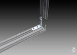 Winkelset "50" - Passend zu einseitigem Aluminiumprofil "50" (7004-16)