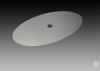 Fussteller oval D=520 mm