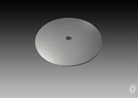 Foot disk round / 410 mm