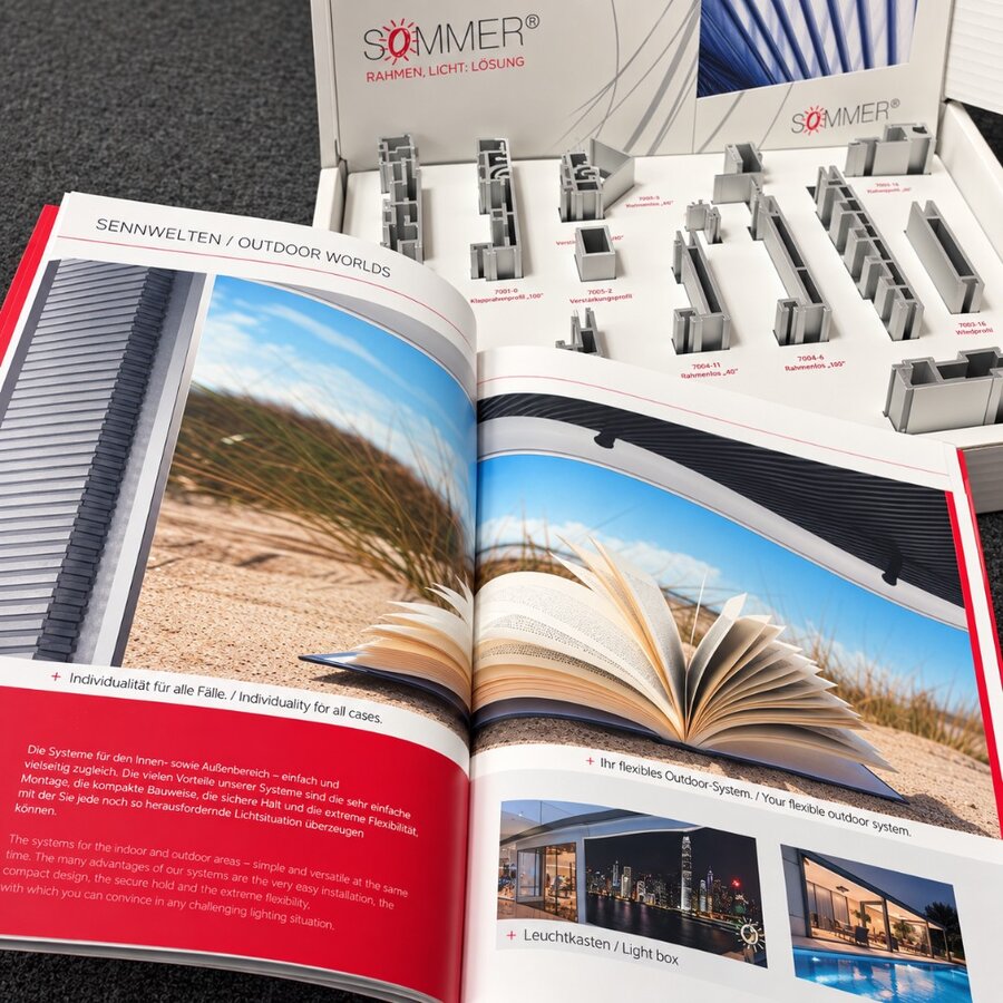 Musterbox – mit Katalog – SOMMER GmbH