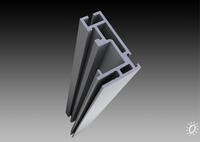 Einseitiges Aluminiumprofil LED-Flat "29,8"