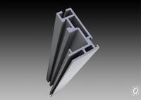 One sided aluminium profile LED-Flat "29,8"