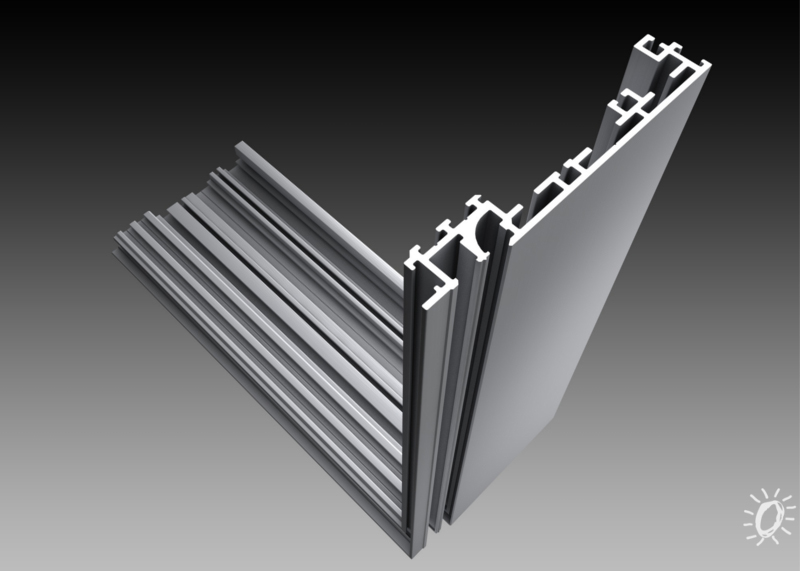 Einseitiges Aluminiumprofil „130“