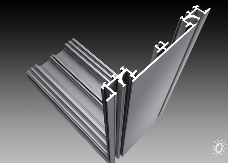 Doppelseitiges Aluminiumprofil „170“