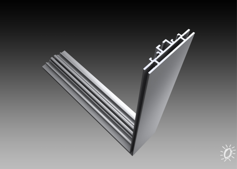 Doppelseitiges Aluminiumprofil „70“