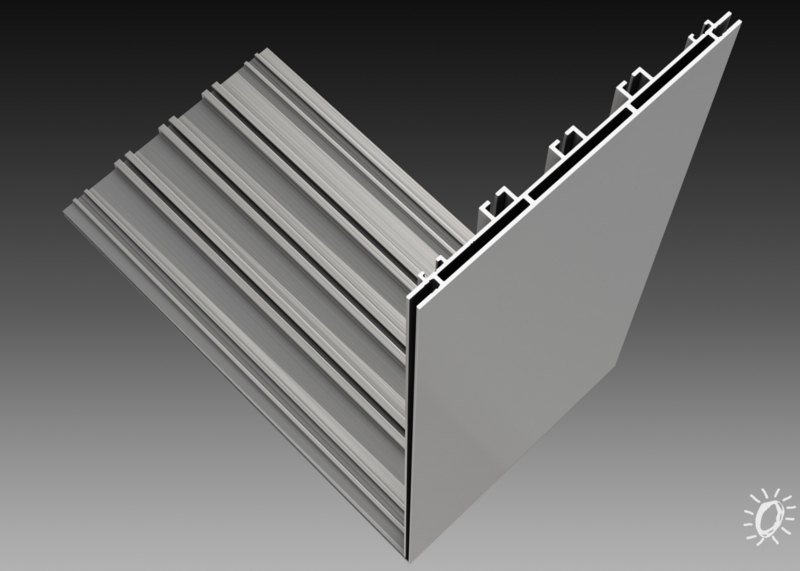 Doppelseitiges Aluminiumprofil „200“