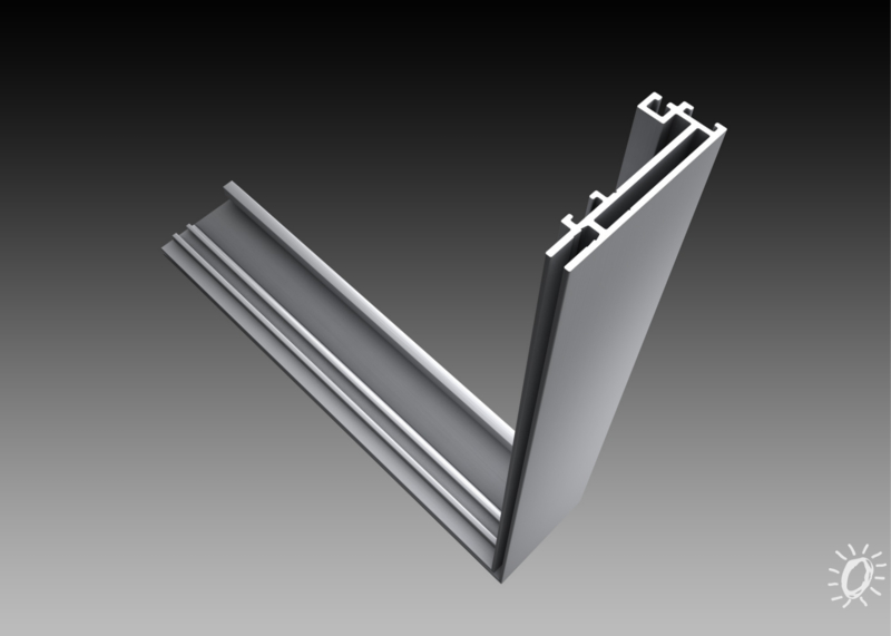 Einseitiges Aluminiumprofil „65“