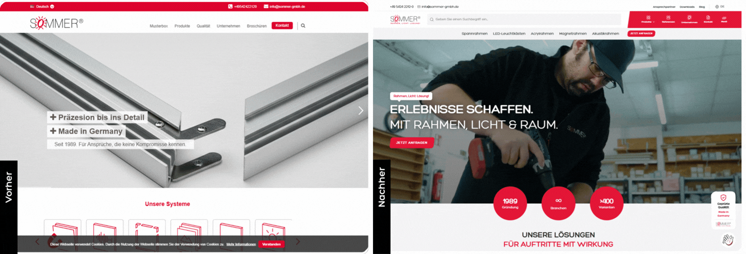Unsere neue Website bringt Ihr Projekt schneller auf den richtigen Weg